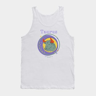 Taurus Zodiac Astrology Symbol Tank Top